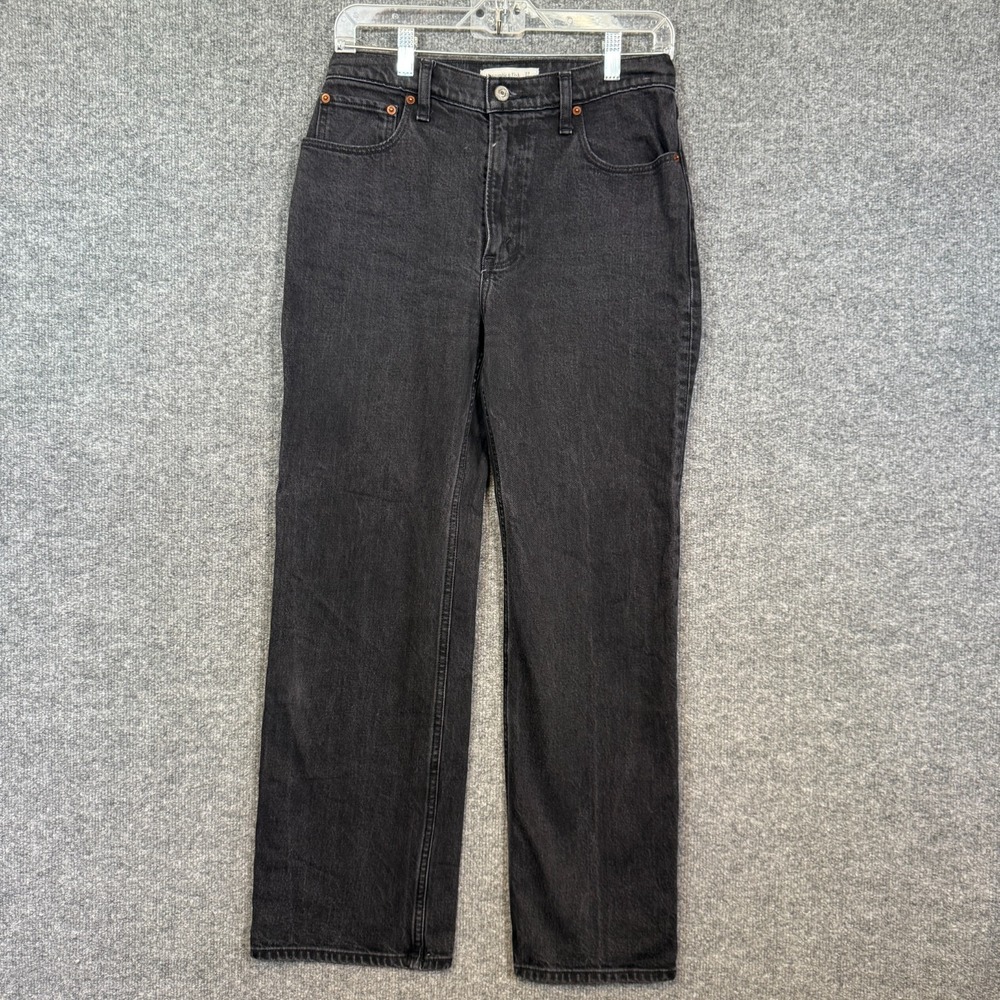 Abercrombie & Fitch Women's High Rise Jeans - Black